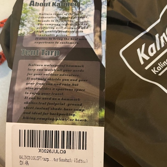 Kalinco tarp for tent or shelter multiuse - Picture 3 of 7
